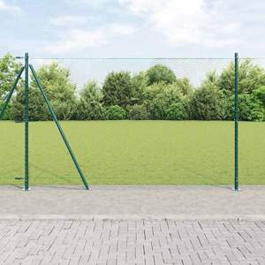 Sześciokątne ogrodzenie z betonową podstawą 50 x 1,4 m zielony