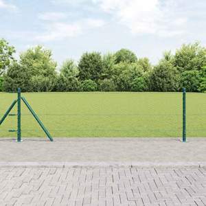 Sześciokątne ogrodzenie z betonową podstawą 100 x 0,6 m zielony