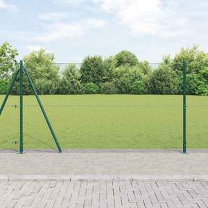 Sześciokątne ogrodzenie z betonową podstawą 100 x 1,2 m zielony