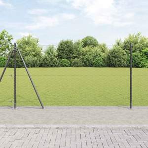 Sześciokątne ogrodzenie z betonową podstawą 10 x 1,2 m Szary