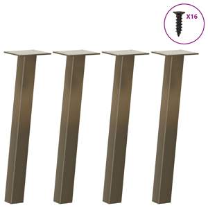 Nogi do stolika kawowego 4 szt. Naturalna stal 42 cm Stal