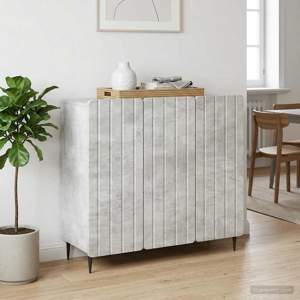 Bufet Betonowy szary 89 x 34,5 x 82 cm Drewno inżynieryjne