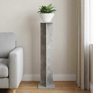 Stojak na rośliny Betonowy szary 25 x 25,5 x 100,5 cm