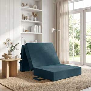 Składana Sofa Łóżko 75 x 63 x 45 cm niebieski
