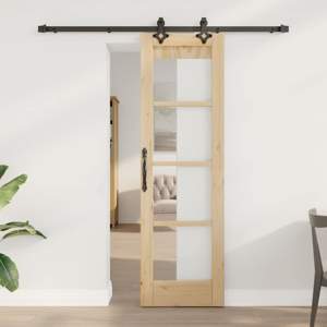 Drzwi przesuwne ORKDAL 61 x 198,5 cm Naturalny i czarny