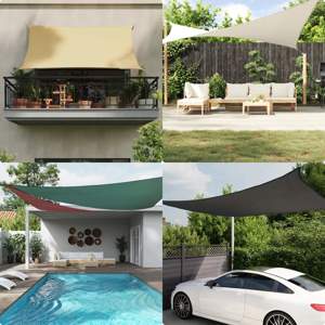 Żagiel ogrodowy, tkanina Oxford, prostokątny, 3,5x5 m, żółty