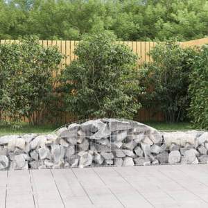 Kosze gabionowe, 20 szt, 300x50x40/60 cm, galwanizowane żelazo