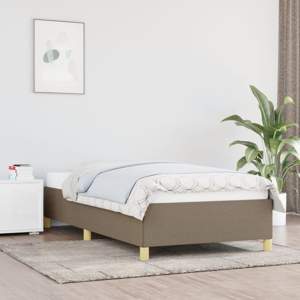 Rama łóżka bez materaca Taupe 80x200 cm Tkanina