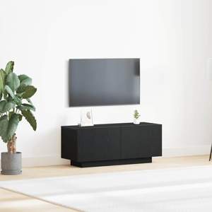 Szafka pod telewizor 100 x 35 x 40 cm Czarny Dąb