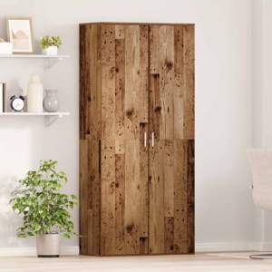 Highboard 80 x 39 x 178 cm Drewno inżynieryjne Stare drewno
