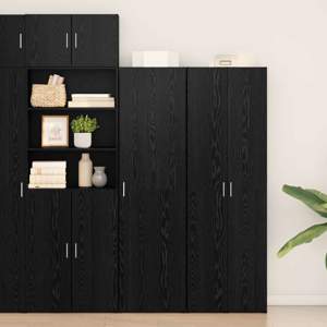 Highboard Czarny Dąb 50 x 42,5 x 185 cm