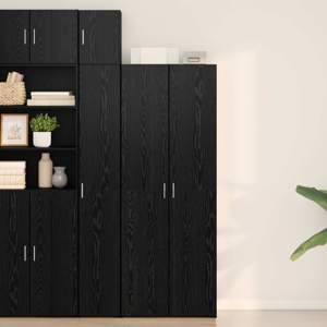 Highboard Czarny Dąb 70 x 42,5 x 185 cm