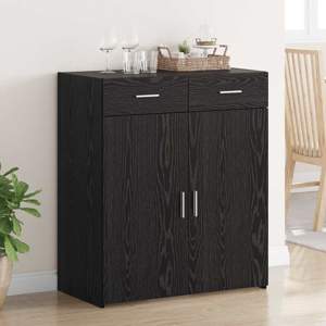 Szafka do przechowywania Czarny Dąb 80 x 42.5 x 93 cm