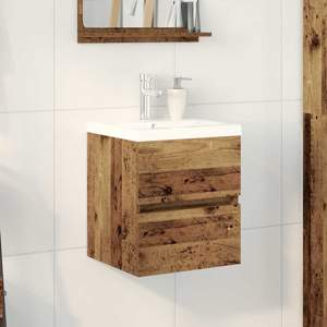 Szafka pod umywalkę Czarny Dąb 80 x 39 x 62 cm