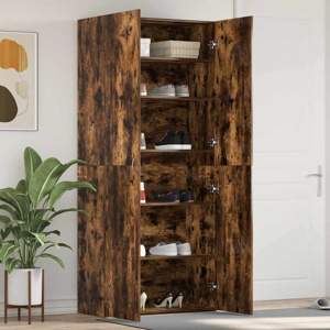 Szafka na buty 80 x 35.5 x 180 cm Drewno inżynieryjne