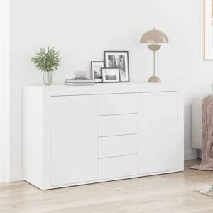 Bufet Biały 120 x 36 x 69 cm Drewno inżynieryjne