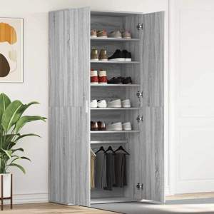 Szafka na buty 80 x 39 x 178 cm Drewno inżynieryjne