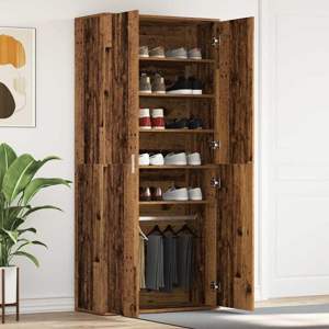 Szafka na buty 80 x 39 x 178 cm Drewno inżynieryjne