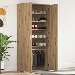Szafka na buty 80 x 39 x 178 cm Drewno inżynieryjne