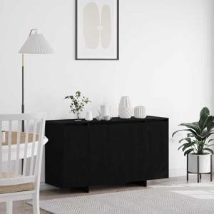 Bufet Czarny Dąb 135 x 41 x 75 cm Drewno inżynieryjne