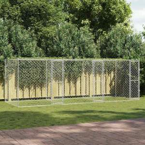 Klatka dla psa Srebrny 600 x 200 x 200 cm Stal Galwanizowana