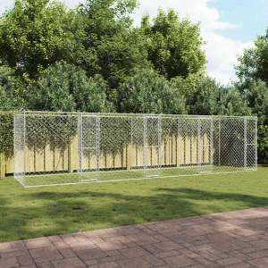 Klatka dla psa Srebrny 800 x 200 x 200 cm Stal Galwanizowana