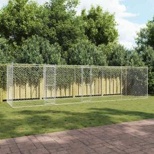 Klatka dla psa Srebrny 800 x 200 x 200 cm Stal Galwanizowana