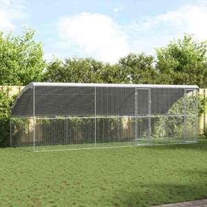 Klatka dla kur 3 szt. srebrny 600 x 200 x 200 cm
