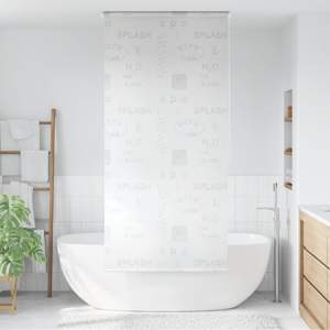 Roleta prysznicowa 80 x 240 cm, z napisami