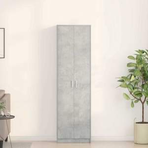 Garderoba Betonowy szary 55 x 25 x 189 cm Drewno inżynieryjne