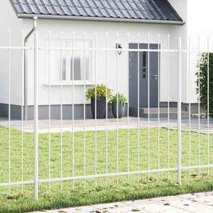 Ogrodzenie Ogrodowe WOERDEN 2 szt. 3,4 x 1,5 m Biały