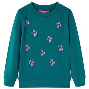 Bluza dziecięca, ciemnozielona, 104
