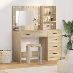 Toaletka 2 szt. Brązowy 78,5 x 41 x 135 cm Drewno inżynieryjne