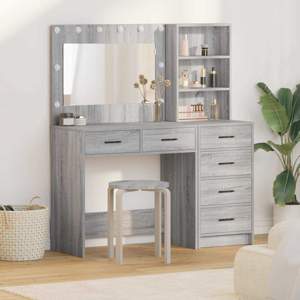 Toaletka 2 szt. Jasnoszary 78,5 x 41 x 135 cm
