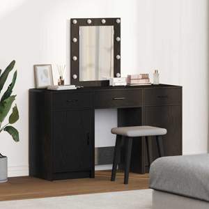 Toaletka Czarny 50 x 41 x 135 cm Drewno inżynieryjne