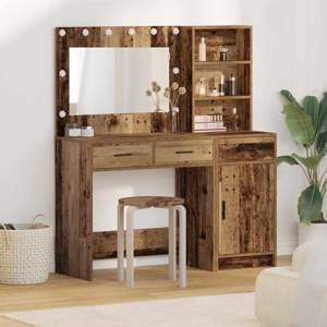 Toaletka 2 szt. Brązowy 78,5 x 41 x 135 cm Drewno inżynieryjne