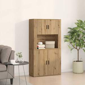 Highboard Dąb rzemieślniczy 80 x 33 x 150 cm