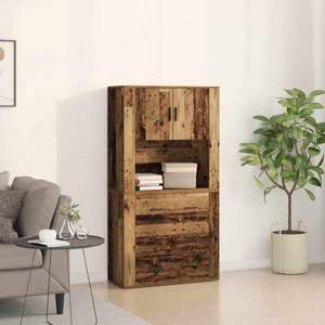 Highboard Stare drewno 80 x 33 x 150 cm Drewno inżynieryjne