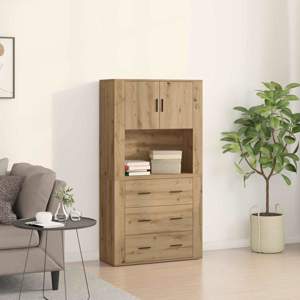 Highboard Dąb rzemieślniczy 80 x 33 x 150 cm