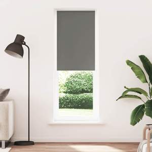 Roleta zaciemniająca szara 80x230 cm Szerokość tkaniny 75,7 cm