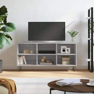 Szafka pod TV, szary dąb sonoma, 103,5x30x50 cm