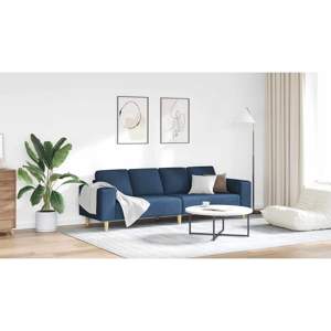 Sofa do salonu Niebieski 250 x 77 x 76 cm Poliester