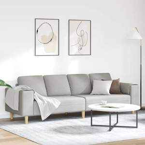 Sofa do salonu Szary chmur 250 x 77 x 76 cm Poliester