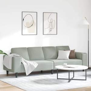 Sofa do salonu Jasnoszary 250 x 77 x 76 cm
