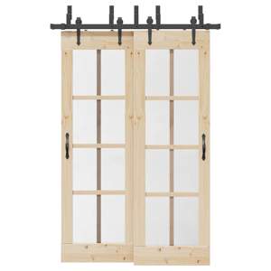 System do montażu drzwi przesuwnych, 152,5 cm, stal, czarny