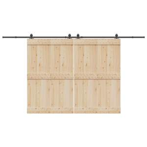 System do montażu drzwi przesuwnych, 400 cm, stal, czarny