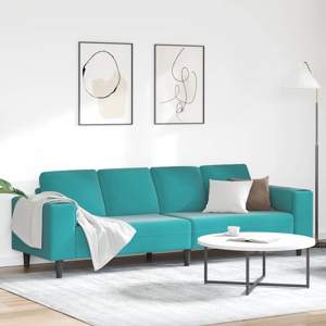 Sofa do salonu Turkusowy 250 x 188 x 76 cm
