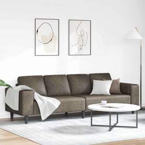 Sofa do salonu Ciemnoszary 250 x 77 x 76 cm