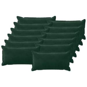 Poszewka na poduszkę 12 pcs HOUTEN Ciemnozielony 40 x 80 cm