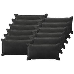 Poszewka na poduszkę 12 pcs HOUTEN Czarny 40 x 80 cm Welur